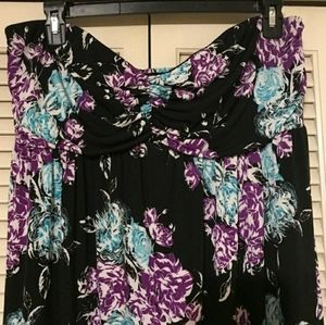 Torrid size 3 strapless maxi dress